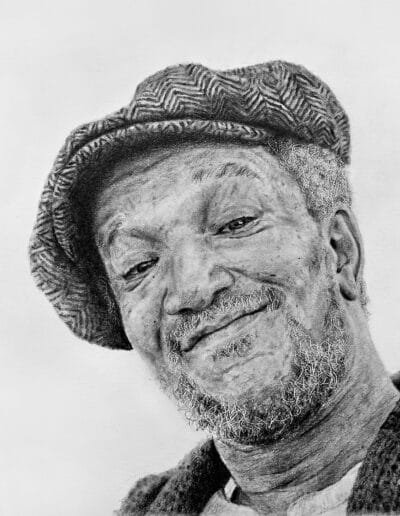 portrait of redd foxx as fred g sanford graphite jim fitzpatrick available in different sizes